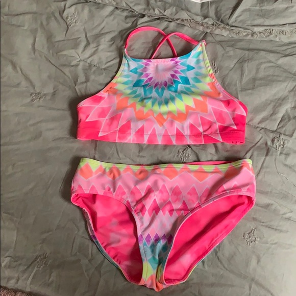 justice reversible swim suit(make offers!!!) - Picture 1 of 4